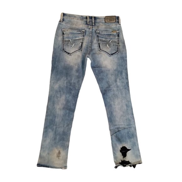 Salvage (Buckle) Havoc 32R (Meas 34x33.5 10" Rise) Slim Straight Med Jeans A4 - Picture 2 of 10